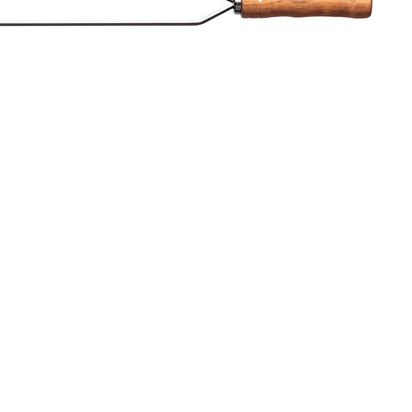 Espeto Para Churrasco Duplo Aço Inox Cabo Madeira Natural Certificada 95cm Tramontina - imagem 5