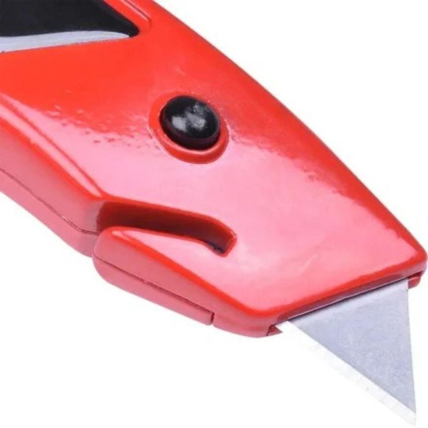 Estilete Trapezoidal 104795 Para Cortes Precisos Com 5 Laminas Trapezoidais Worker - imagem 3