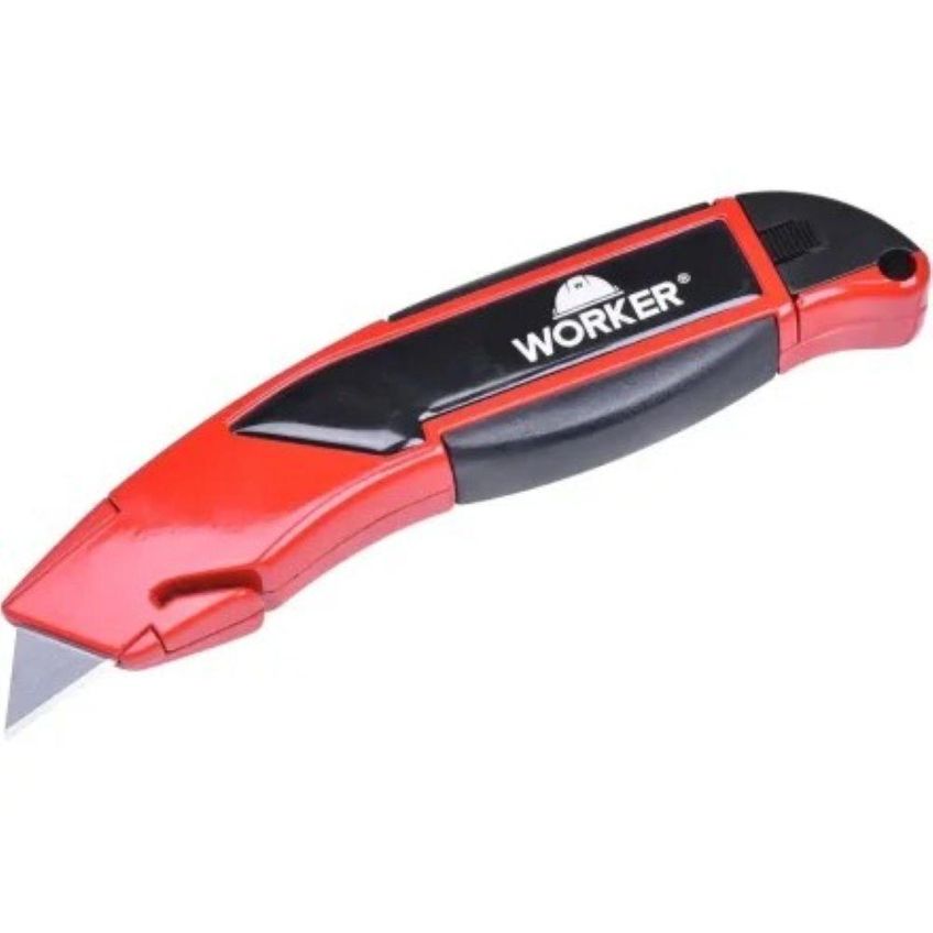 Estilete Trapezoidal 104795 Para Cortes Precisos Com 5 Laminas Trapezoidais Worker - imagem 4