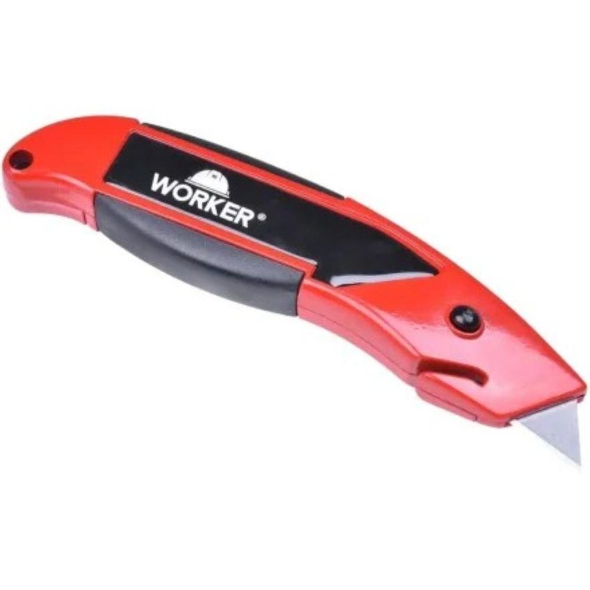 Estilete Trapezoidal 104795 Para Cortes Precisos Com 5 Laminas Trapezoidais Worker - imagem 5