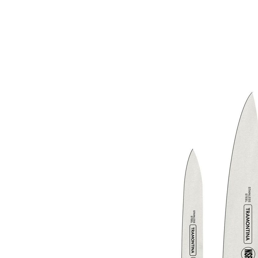Jogo De Facas Premium Corte Preciso Aço Inox Polipropileno Cozinha Branco Tramontina 3 Peças - imagem 3