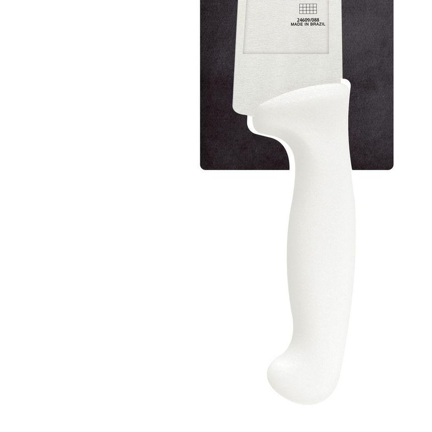 Faca Para Carne Profissional Master Corte Preciso Aço Inox Cabo Polipropileno Branco Tramontina - imagem 5
