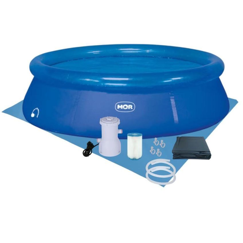 Piscina Inflavel 1049 Redonda PVC Sem Estrutura Com Capa Forro Filtro Bomba 2200L/H 220V Mor - imagem 3