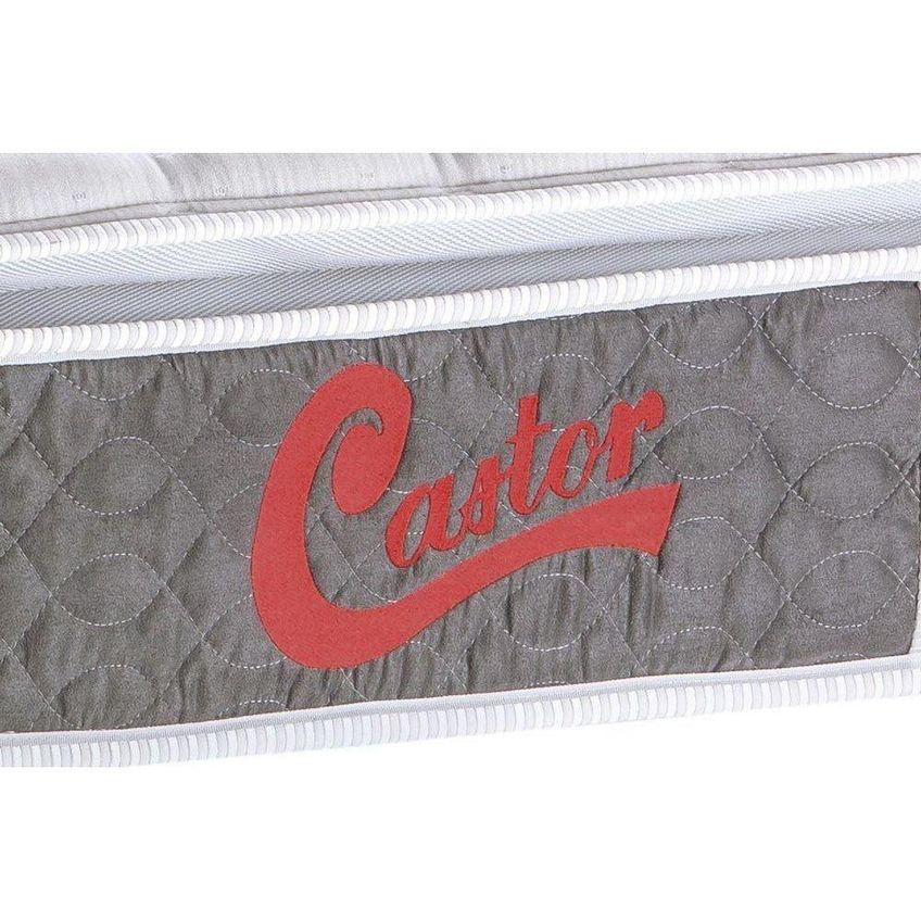 Cama Box Com Baú Casal Cama Box Baú CRC Light Plush Molas Ensacadas Euro Pillow Cinza - imagem 4