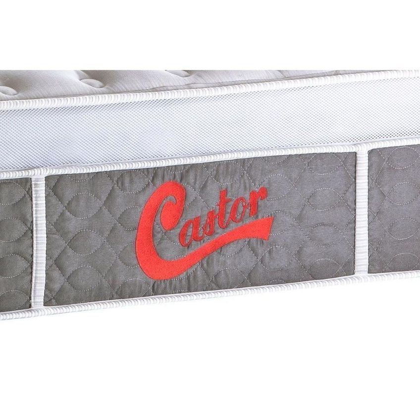 Cama Box Com Baú Queen Crc + Colchão Pocket Lightplush Euro Pillow Colchões Castor - imagem 2
