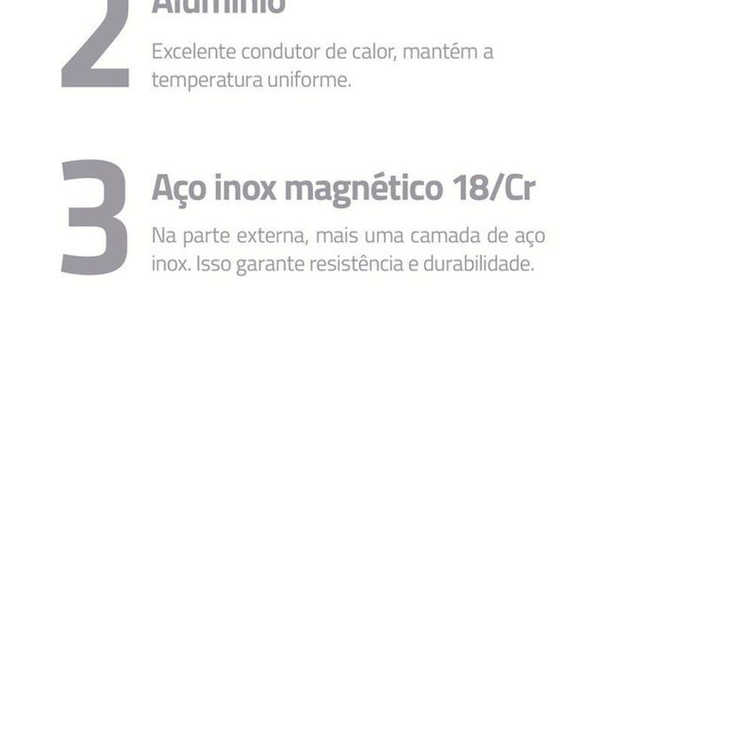 Fervedor Allegra Aço Inox Fundo Triplo 2L 14cm Tramontina - imagem 5