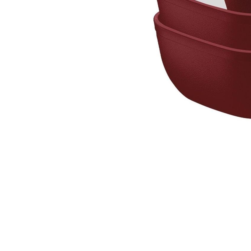 Jogo De Potes Mixcolor Armazenamento De Alimentos Polipropileno Proteção Antimicrobiana Vermelho - imagem 4