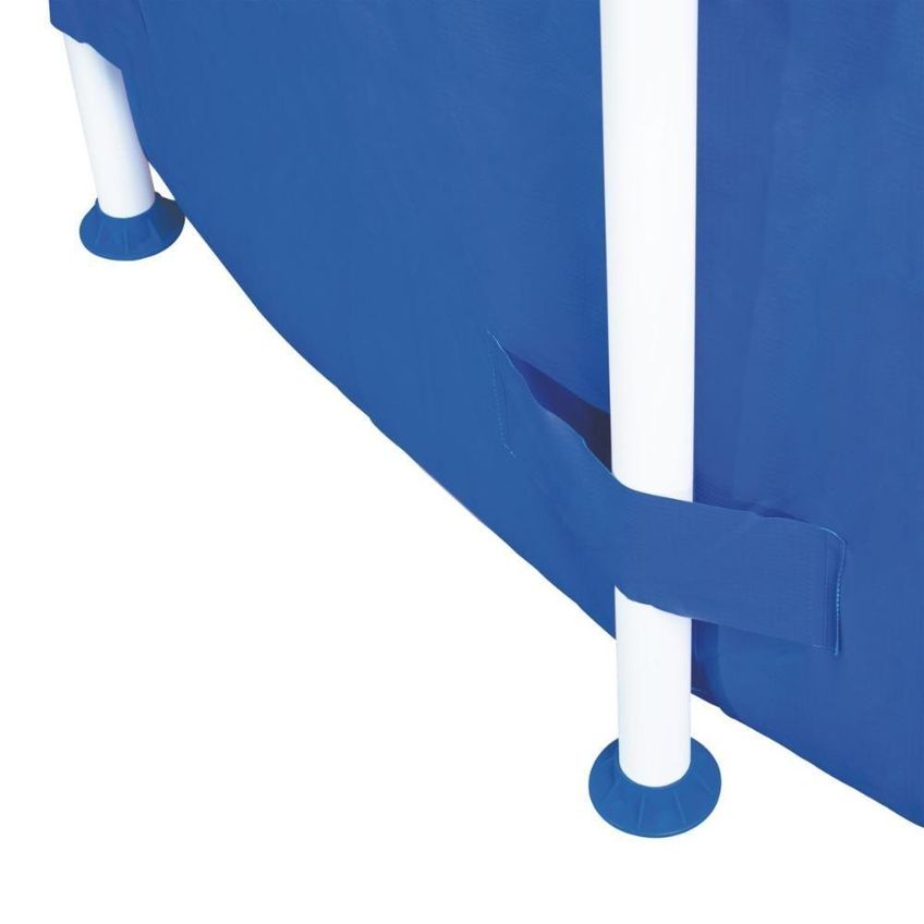 Piscina Redonda Estrutural 4500l Pvc Estrutura Em Aço Azul Mor - imagem 3