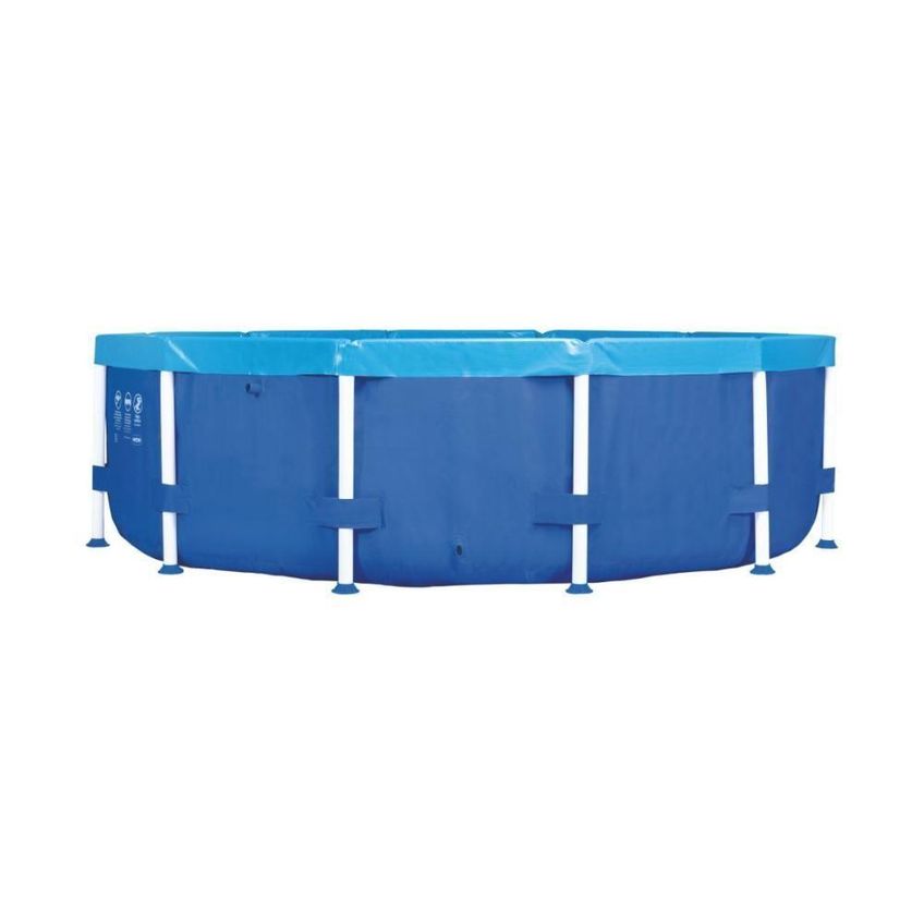 Piscina Redonda Estrutural 4500l Pvc Estrutura Em Aço Azul Mor - imagem 4