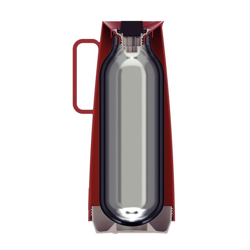 Bule Térmico Exata Conservação De Bebidas Plástico Ampola De Vidro Sistema Corta Pingos Vermelho - imagem 5