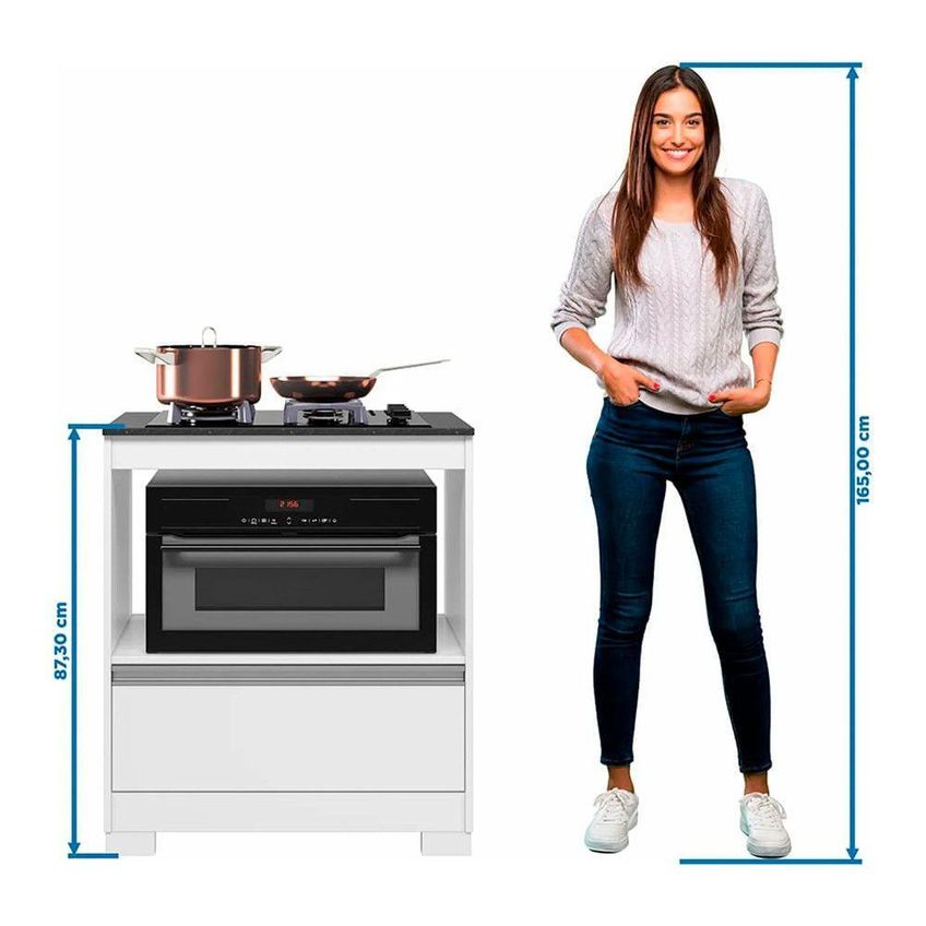 Kit Balcão Para Cooktop A Gás Itatiaia Essencial 4 Bocas Vidro Temperado Preto Bivolt - imagem 3