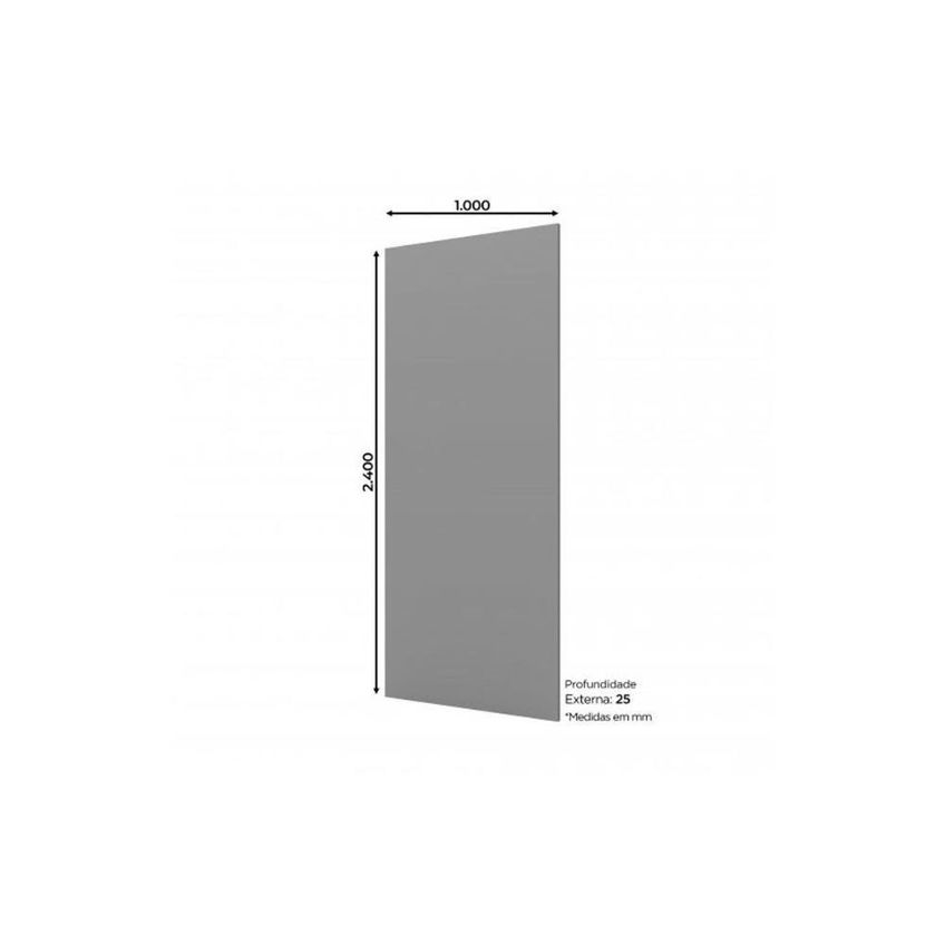 Complemento Multiuso De Cozinha Painel De Edição P Fechamento Americana Mdf 100cm Branco Móveis Henn - imagem 3