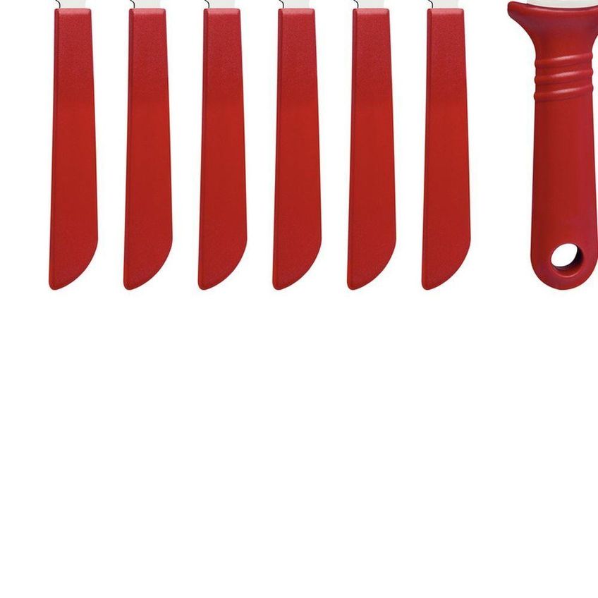 Kit Pizza 14 Peças Aço Inox Polipropileno Compatível Máquina Lavar Louças Vermelho Tramontina - imagem 4