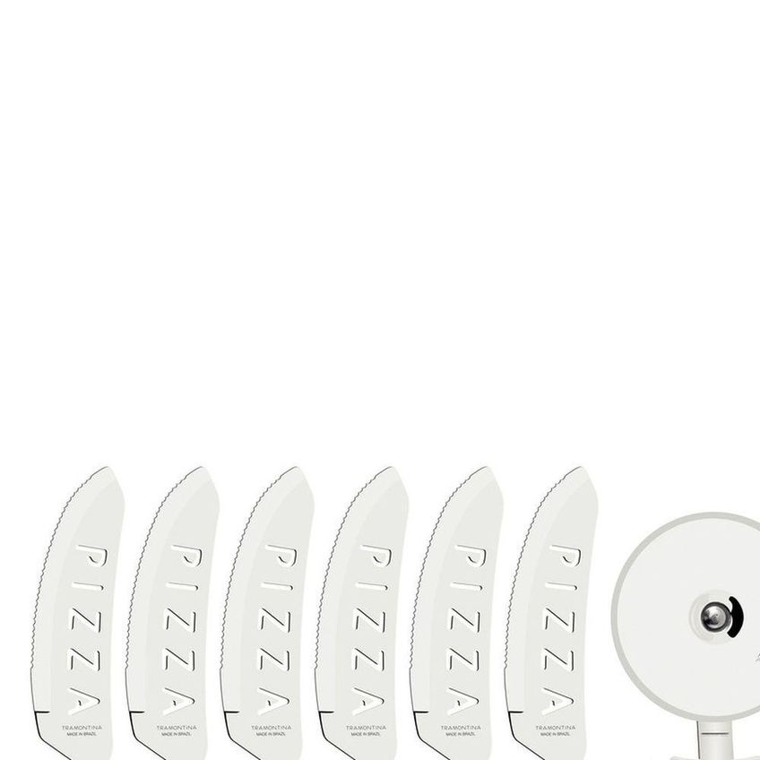 Kit Pizza 14 Peças Aço Inox Polipropileno Compatível Máquina Lavar Louças Vermelho Tramontina - imagem 5