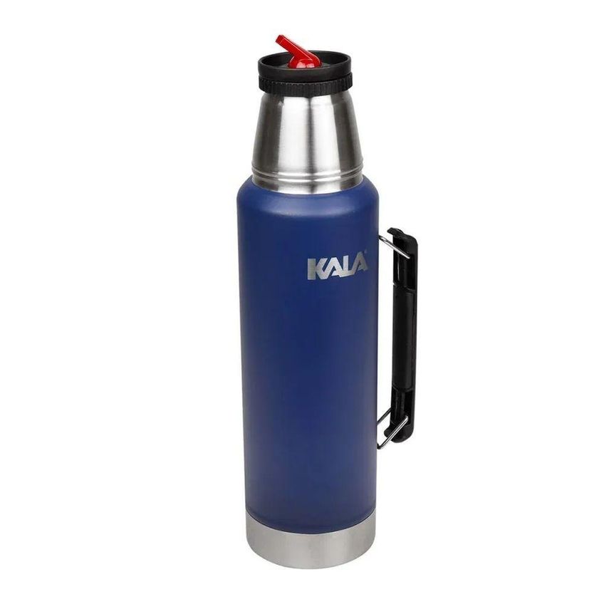 Garrafa Térmica 299846 Conservação De Bebidas Aço Inox Isolamento A Vácuo Azul Kala 1,3l - imagem 5
