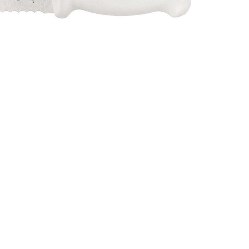 Faca Para Pão E Bolo Profissional Master Aço Inox Cabo Polipropileno Antimicrobiano Branco - imagem 4