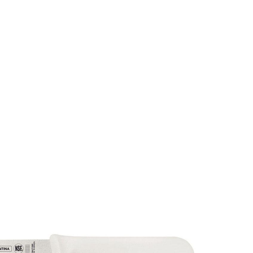 Faca Para Pão E Bolo Profissional Master Aço Inox Cabo Polipropileno Antimicrobiano Branco - imagem 5