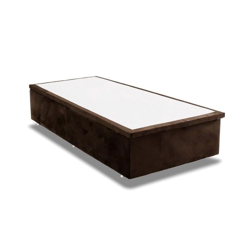 Cama Box Com Baú Queen Universal Suede Brown Tecido Ortobom - imagem 3