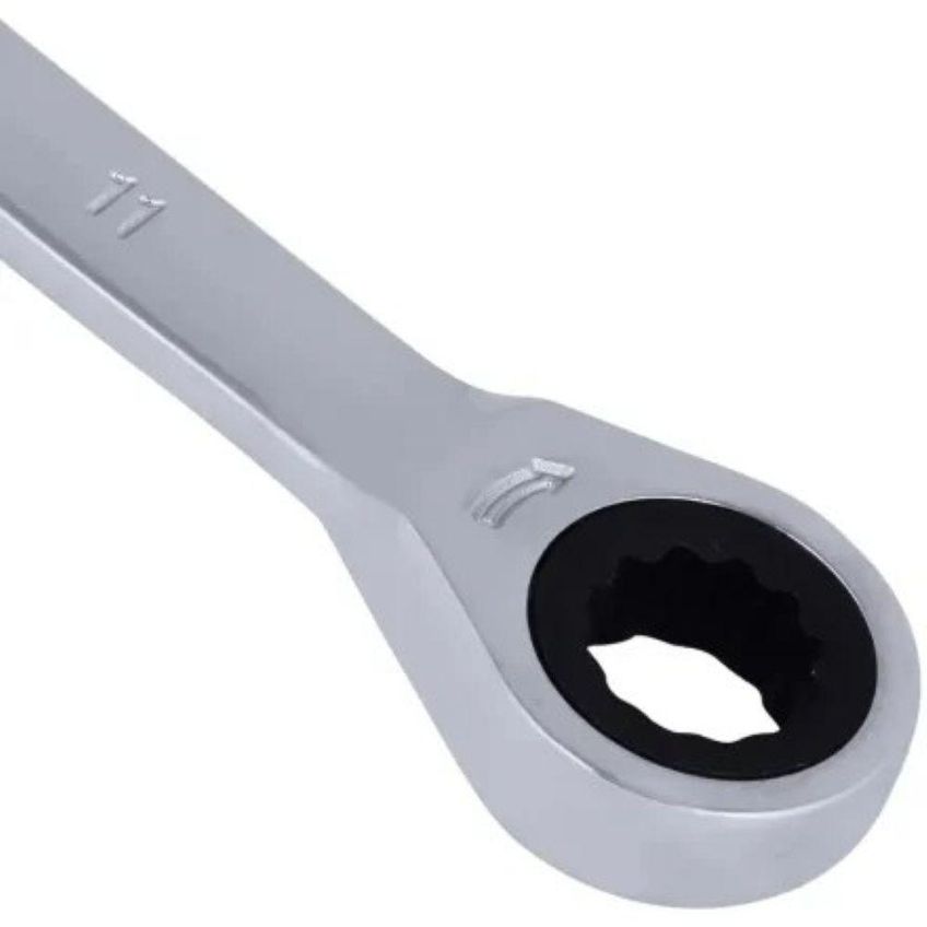Chave Combinada Catraca 11mm 72 Dentes 248699 Aço Cromo Vanádio Worker - imagem 5