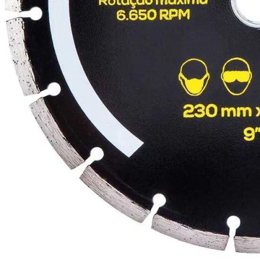 Disco Diamantado Segmentado 871842 Corte Seco Ou Refrigerado Com Agua Kala 230x25,4mm - imagem 4