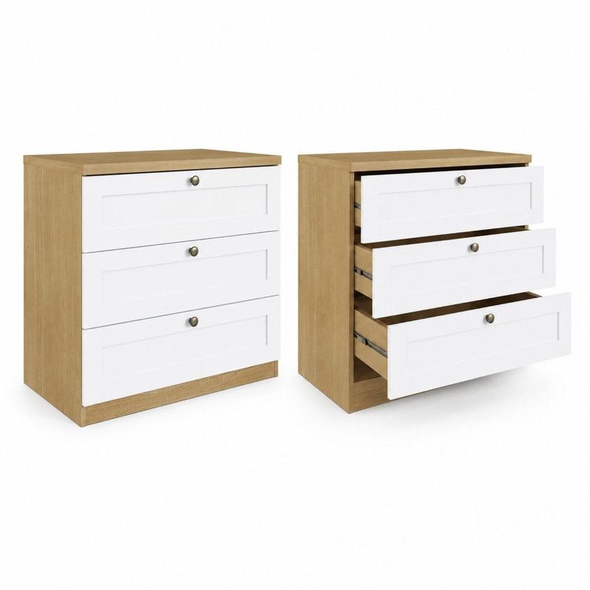 Quarto Infantil Modulado Completo Provençal 5 Peças 100% Mdf Frentes Em Bp Savana/branco - imagem 5