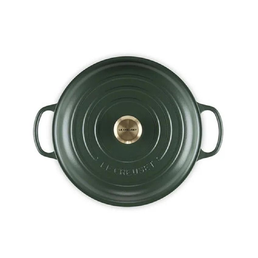 Caçarola Buffet Le Creuset Signature 30cm Com Puxador Dourado Em Ferro Fundido Forêt 21180300984450 - imagem 3