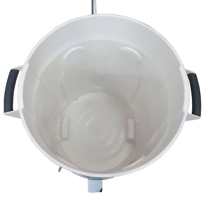 Cesto De Pedal Com Armação De Ferro 60 Litros Branco E8nb Jsn Jsn - imagem 4