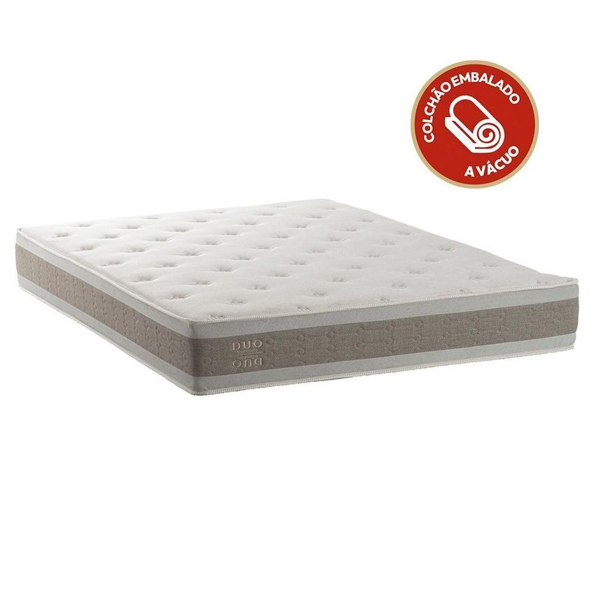 Colchão Casal Híbrido Duo Molas Ensacadas D28 A Vácuo Reversível Double Face 138cmx188cm Kappesberg - imagem 4