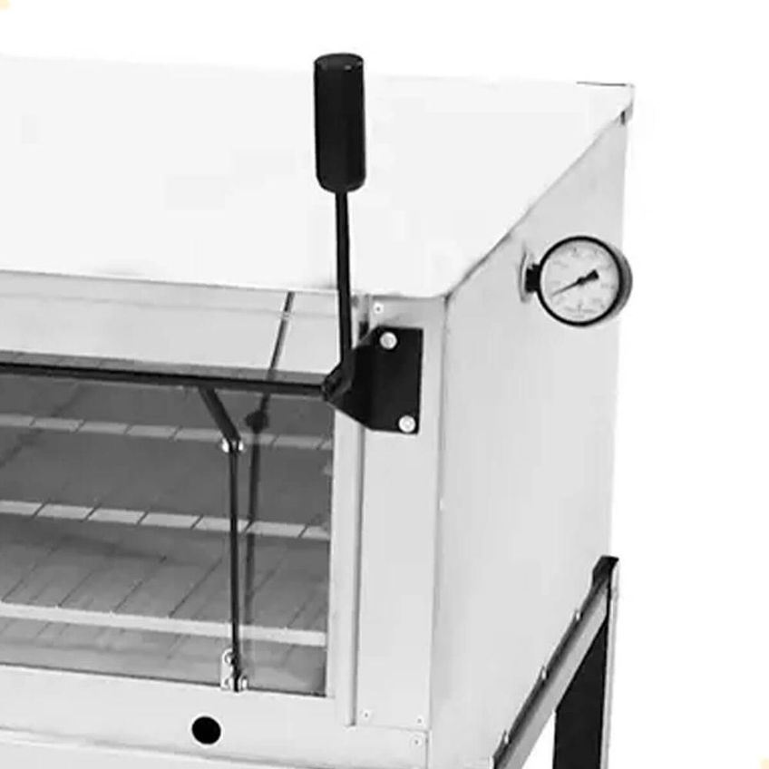 Kit Forno Industrial A Gás GLP Venâncio Roma Inox 90 Firi90 Aço Inox 132L Pedra Refratária Inox - imagem 5
