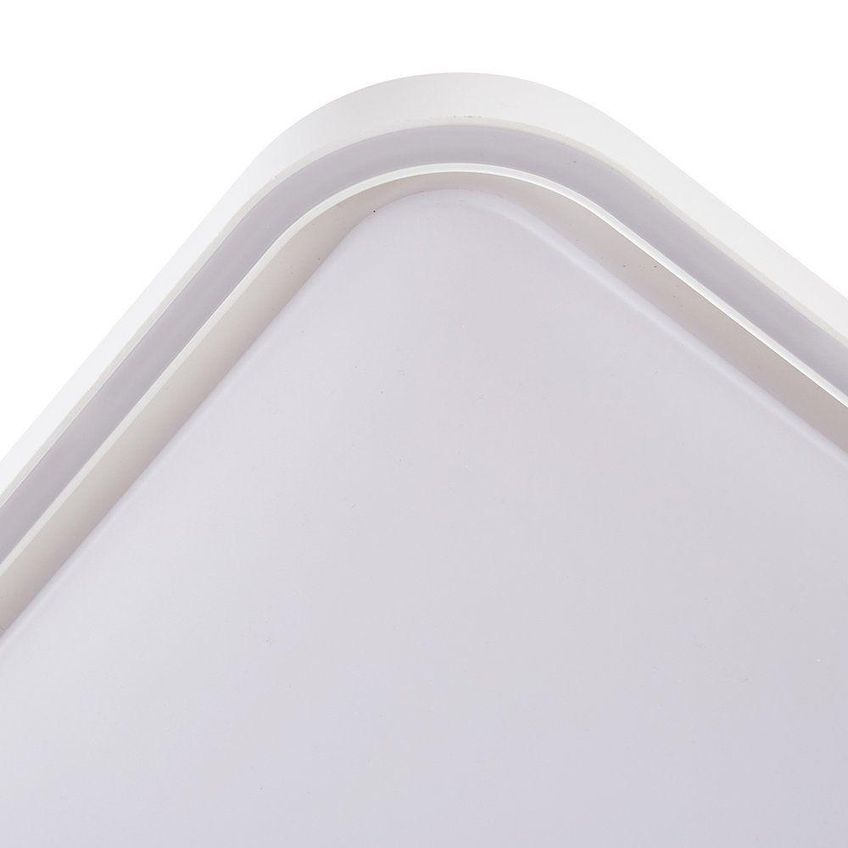 Plafon De Embutir Led Dimerizável Liny 90046 Quadrado Branco Bivolt Nordecor Iluminação - imagem 5