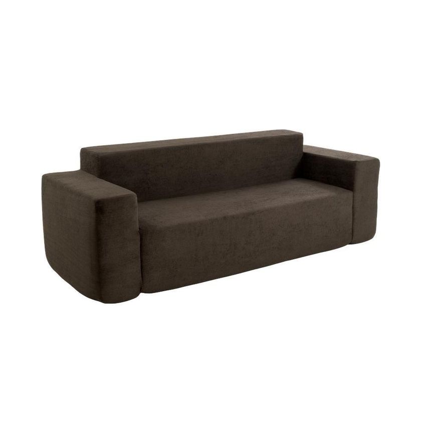 Sofá Sync 3 Lugares 236cm Marrom Boucle Kappesberg D28 150kg - imagem 4