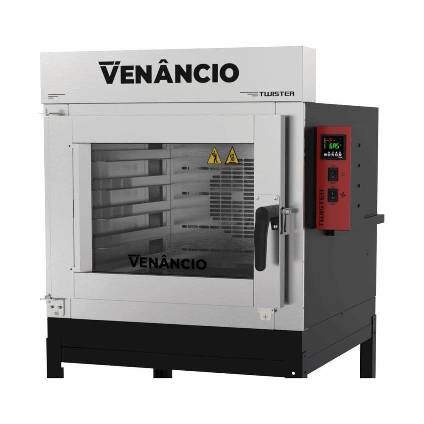 Forno Industrial Turbo Elétrico Venâncio Twister Fvt5e 5 Esteiras Preto 220v - imagem 2