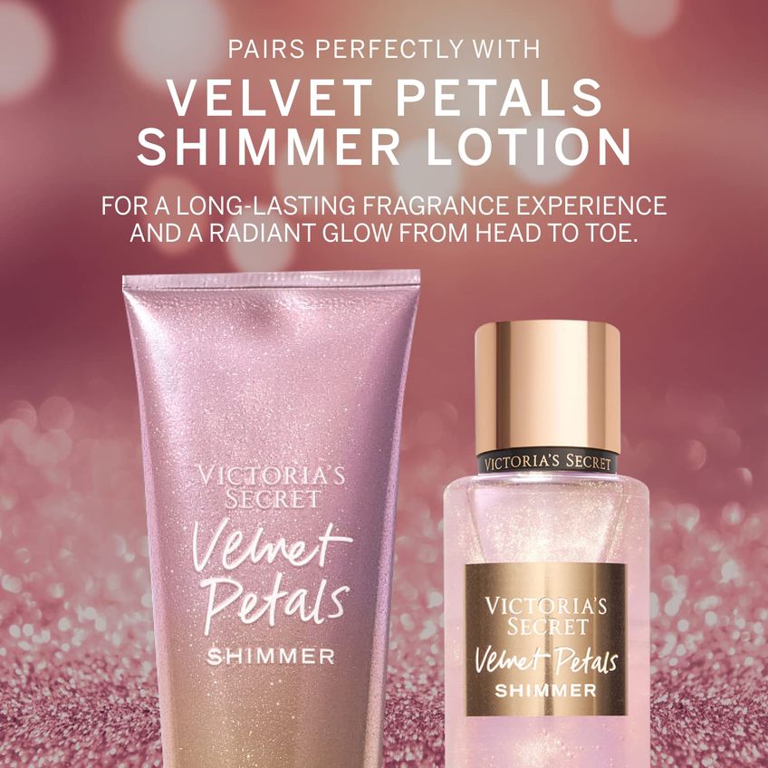 Body Shimmer Mist Victoria's Secret Velvet Petals 250ml - imagem 3