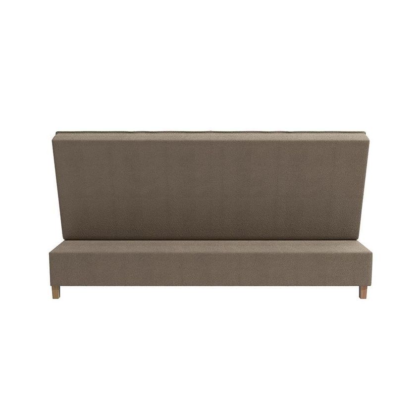 Sofá Cama Vision 2 Lugares Reclinável 185cm Suede Mescla Taupe Kappesberg - imagem 2