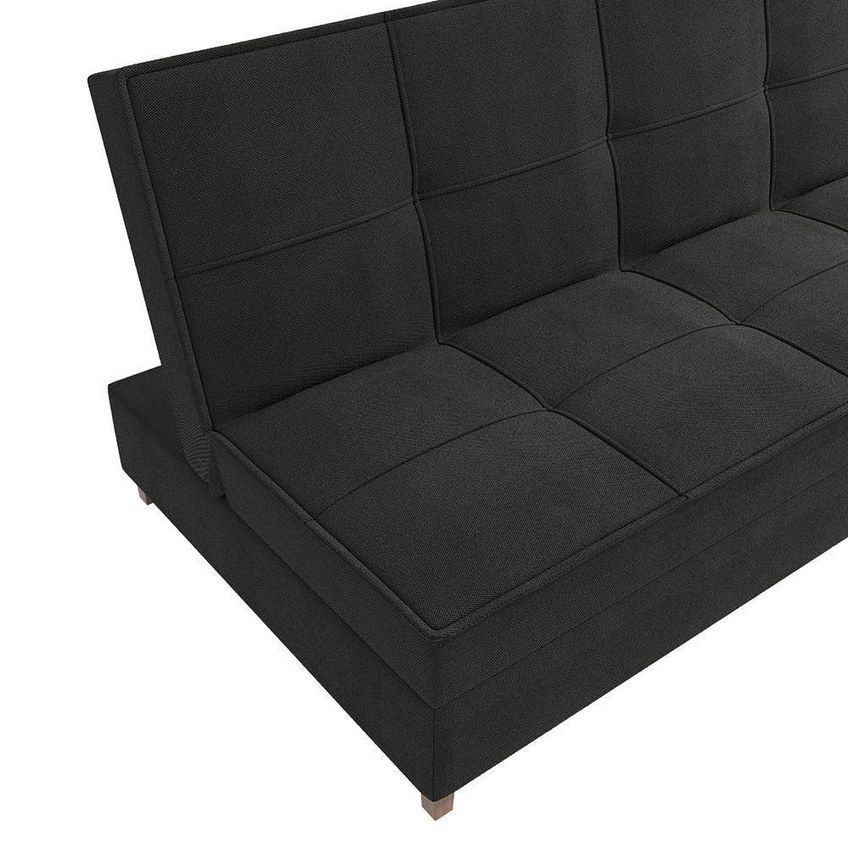 Sofá Cama Vision 2 Lugares Reclinável 185cm Grafite Suede Kappesberg - imagem 4