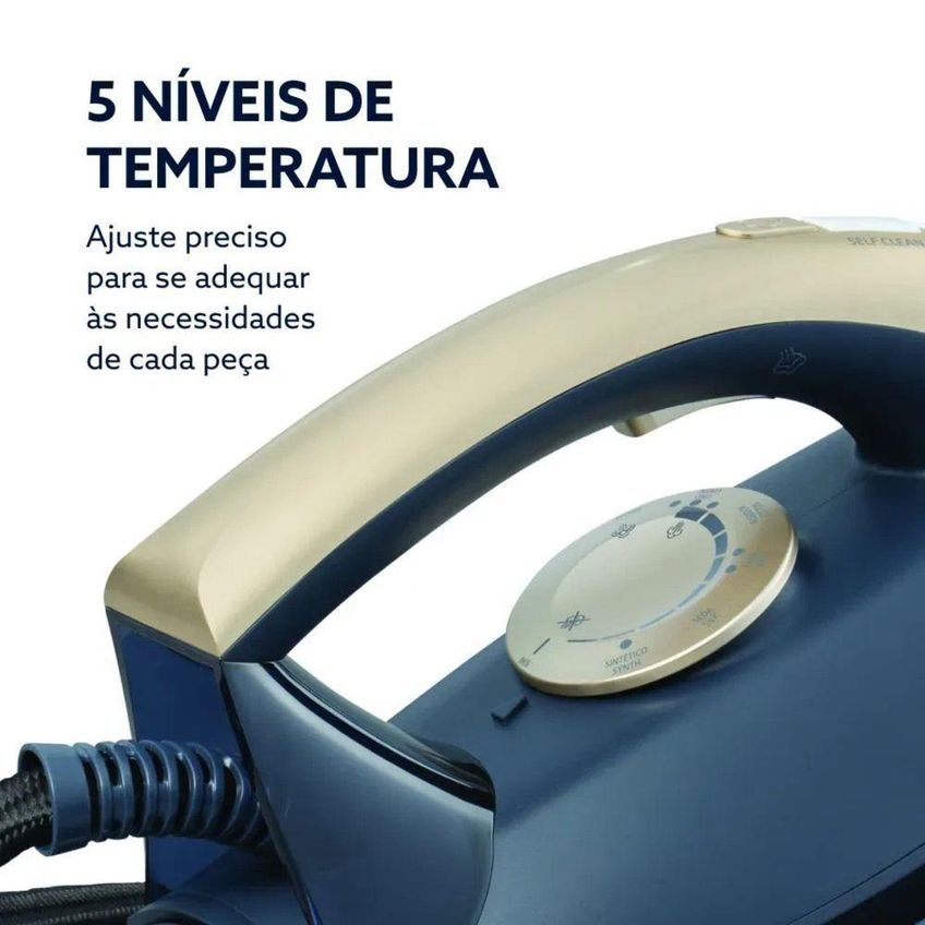 Ferro De Passar A Vapor Oster Steam Generator Diamond Ceramic 1700w Cerâmica Azul 110v - imagem 3