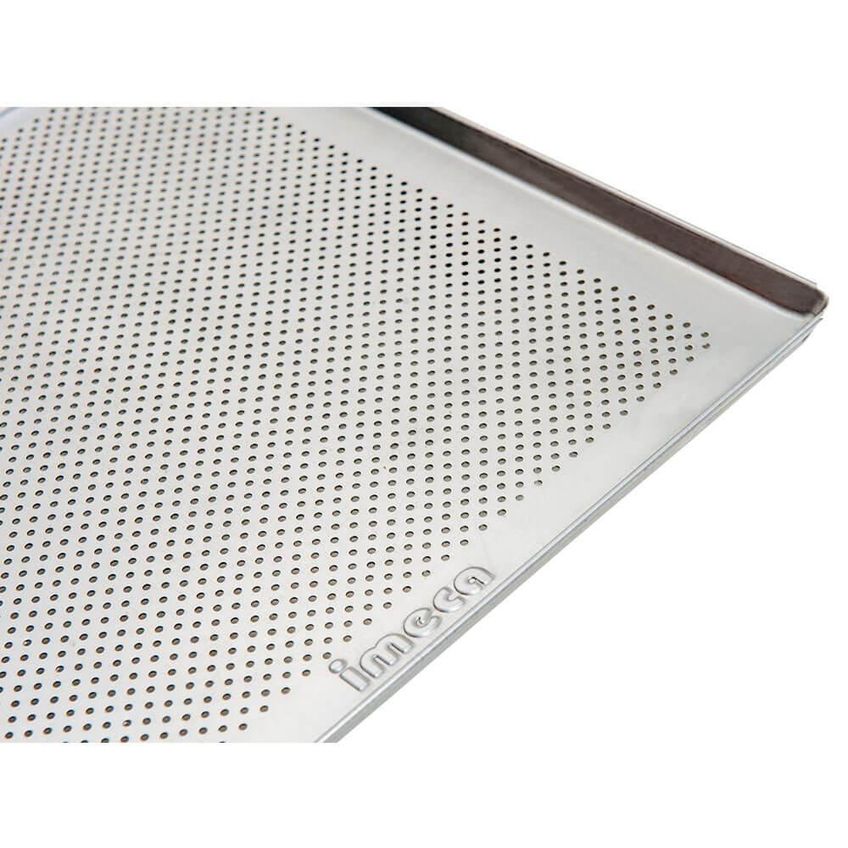 Kit 4 Bandejas Turbo 35x35x1 Perfurada Estampada Para Fornos De Convecção Inox Imeca - imagem 3