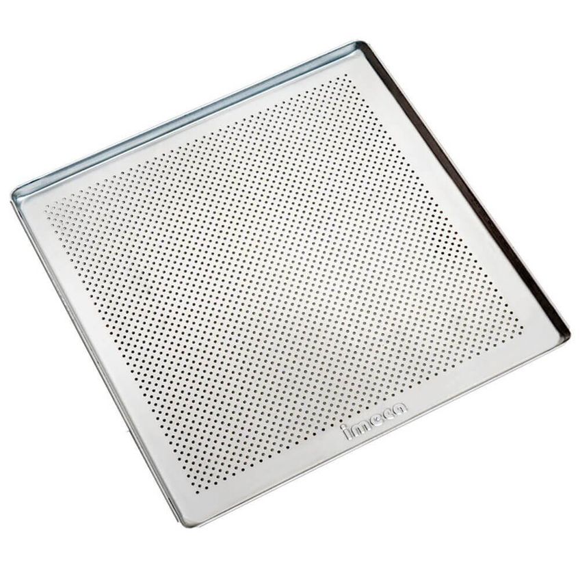 Kit 4 Bandejas Turbo 35x35x1 Perfurada Estampada Para Fornos De Convecção Inox Imeca - imagem 4