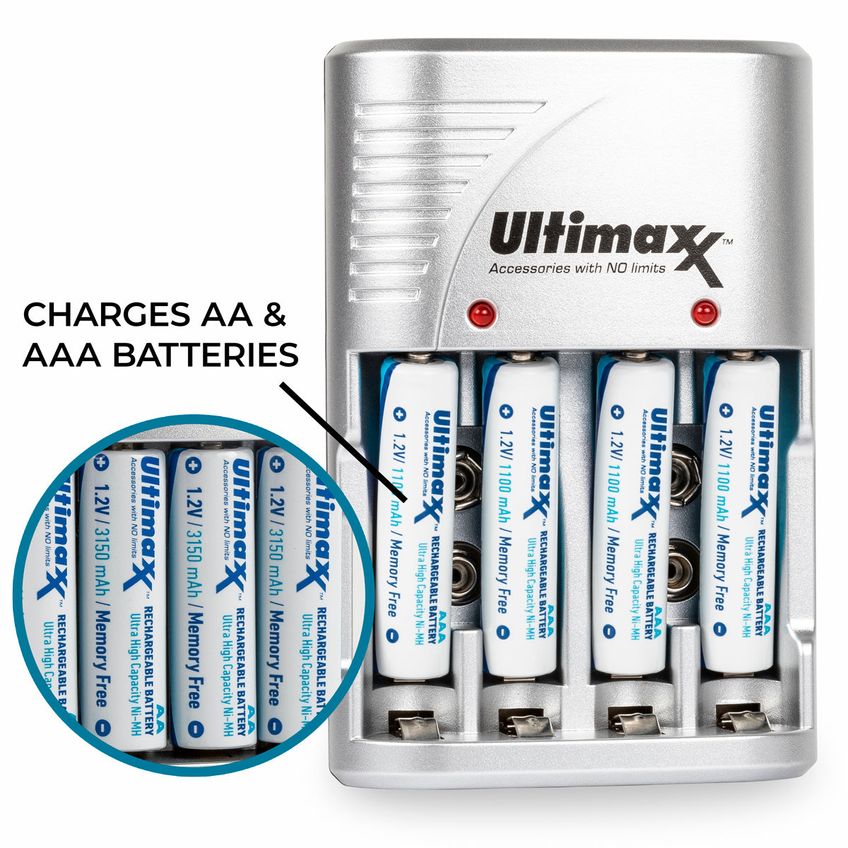 Kit De Baterias Ultimaxx 4Aa 3150mah Ultra Alta Capacidade - imagem 2