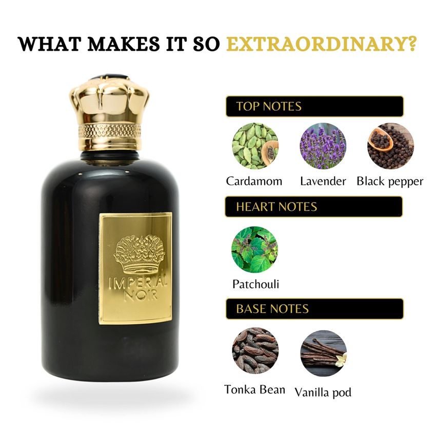Colônia Lomitin Imperial Noir 100 Ml Eau De Parfum - imagem 4