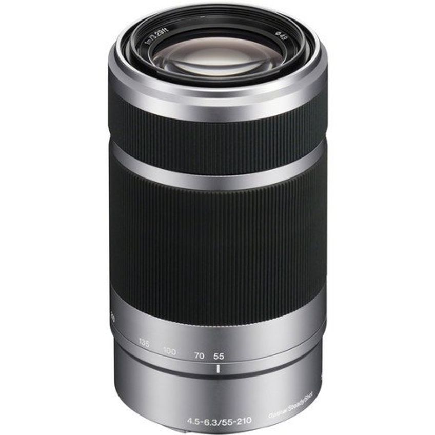 Lente Sony E 55-210mm (SEL55210) F4.5-6.3 OSS para Câmeras Sony E-Mount (Prata) com Filtro UV, Caneta de Limpeza e Pano de Microfibra CS - imagem 2