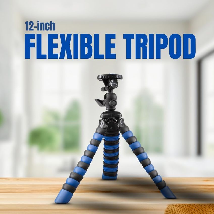 Tripé Ultimaxx 30 cm Flexível Azul Com Liberação Rápida - imagem 2