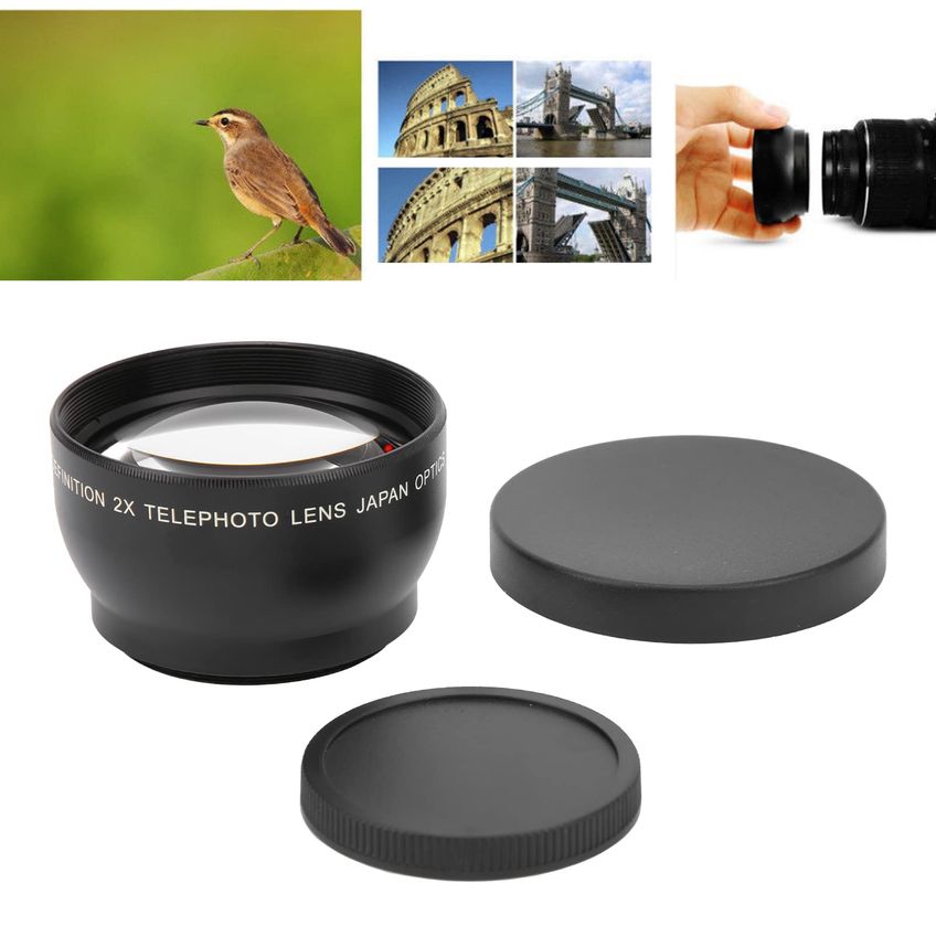 Lente Telefoto Acouto 49mm 2x Ampliação Preta - imagem 3