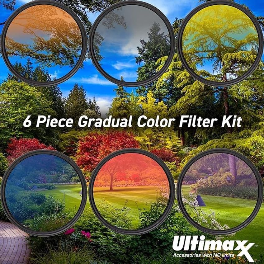 Kit De Filtros De Cor Gradual Ultimaxx 37 mm 6 Peças - imagem 3