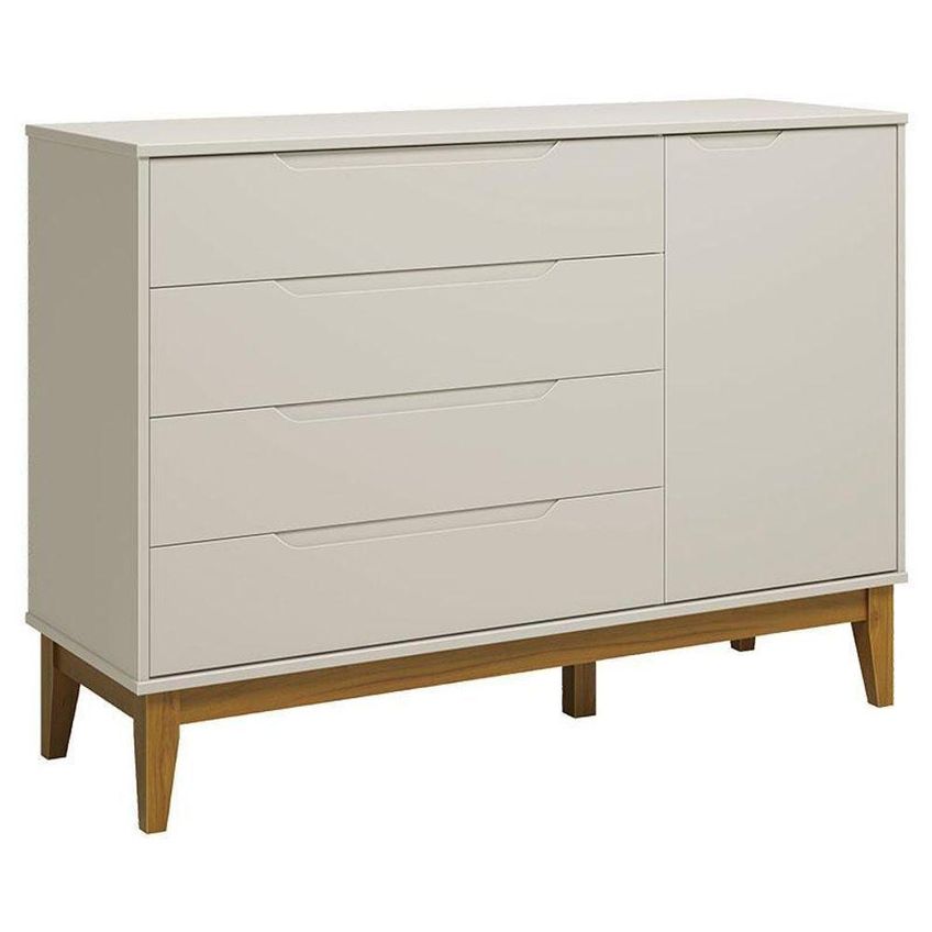Quarto De Bebê Elfe Classic Danny 4 Portas 4 Gavetas MDF Areia Reller Móveis - imagem 4