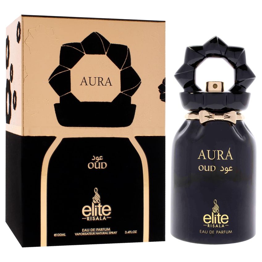 Perfume Risala Elite Aura Oud Eau De Parfum 100ml Para Unisex - imagem 3