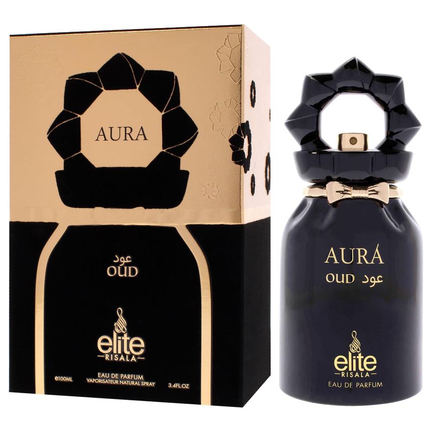 Perfume Risala Elite Aura Oud Eau De Parfum 100ml Para Unisex - imagem 4