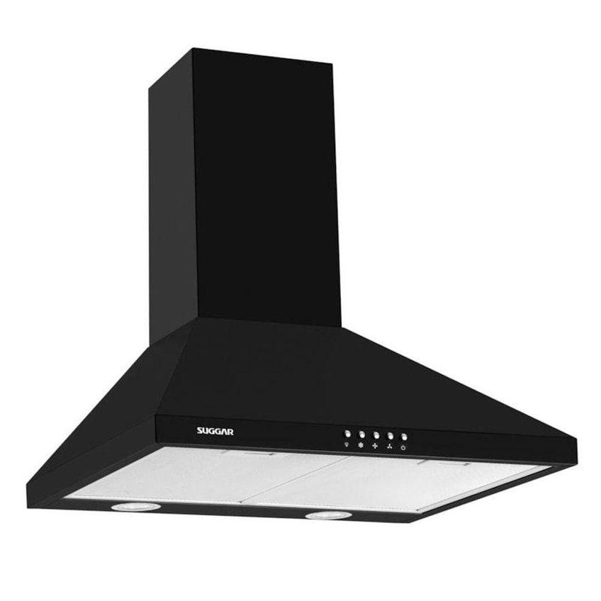 Coifa De Parede Piramidal Suggar Tp0160pt 60cm Preto Led 110v - imagem 3