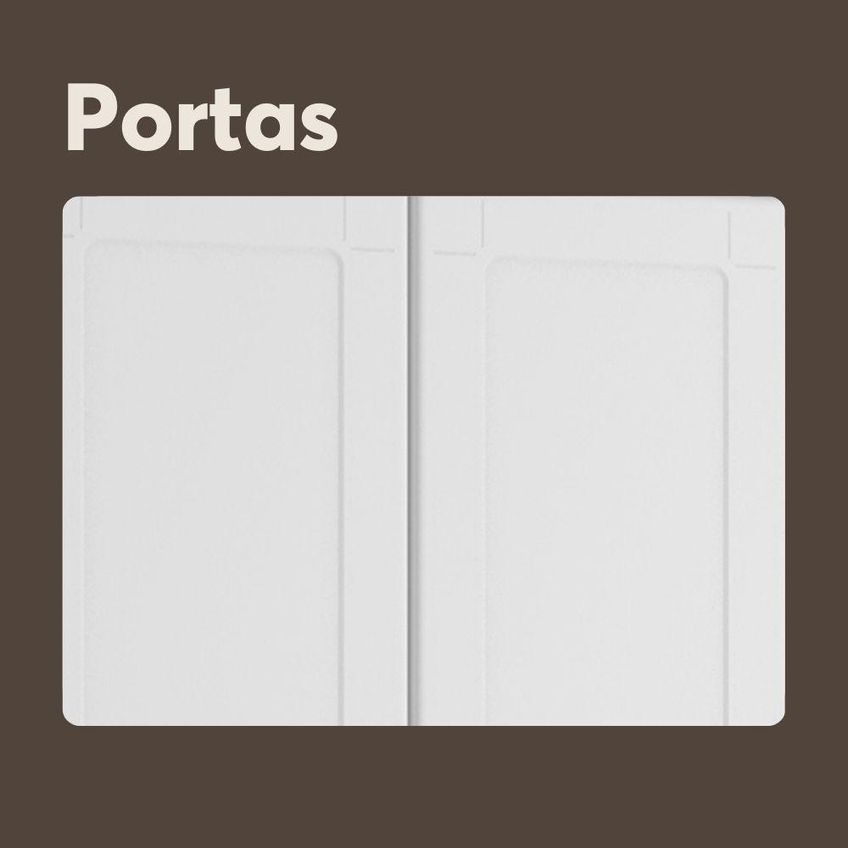 Balcão De Cozinha Aço Com Tampo 3 Portas 1 Gaveta Múltipla Branco Bertolini - imagem 5
