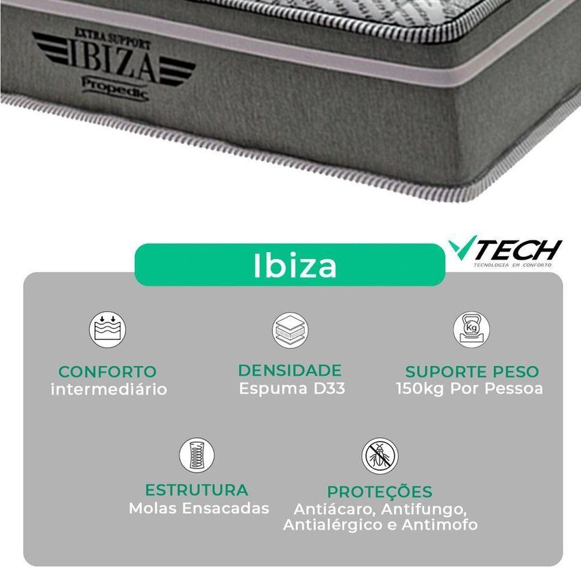 Colchão Queen Mola Molas Ensacadas D33 Vtech - imagem 4
